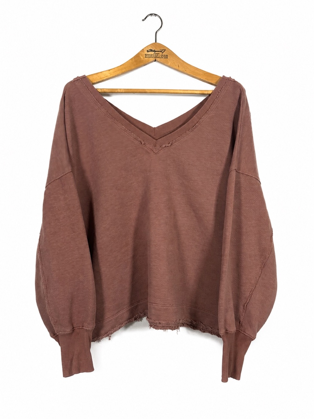 American Eagle "Seriously Lived-In" Distressed Waffle V-Neck Sweater Size XL